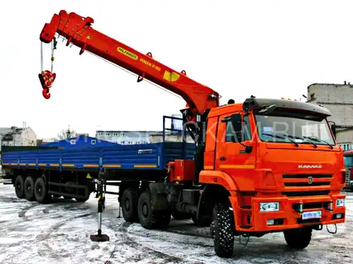 КАМАЗ 65225 седельный тягач с КМУ Palfinger Инман ИТ-180