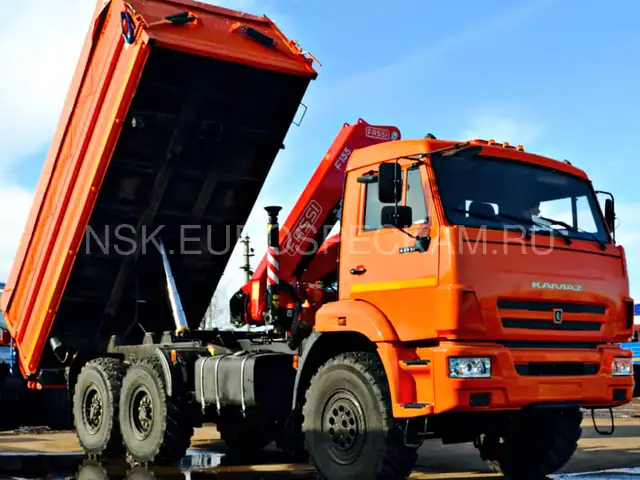 КАМАЗ 43118 самосвал с КМУ Fassi F155A.0.23