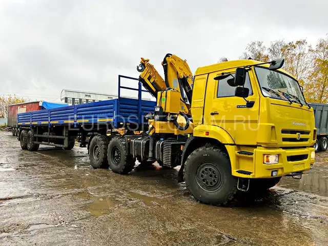 КАМАЗ 43118 тягач с КМУ XCMG SQZ160-4