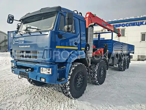 КАМАЗ 63501 бортовой с КМУ Kanglim KS2056H