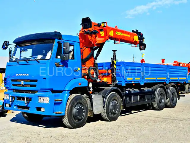 КАМАЗ 65201 бортовой с КМУ Palfinger Инман ИТ-180